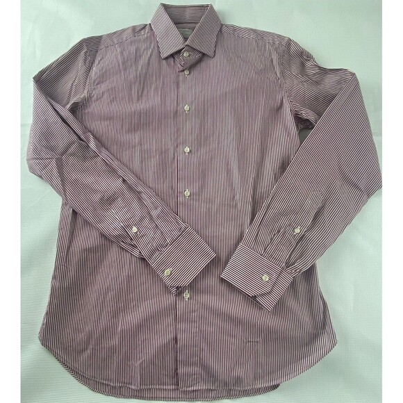 Thomas Mason CampoMarzio9 Italian made button down stripped shirt 15 3/4 40 - Picture 2 of 9